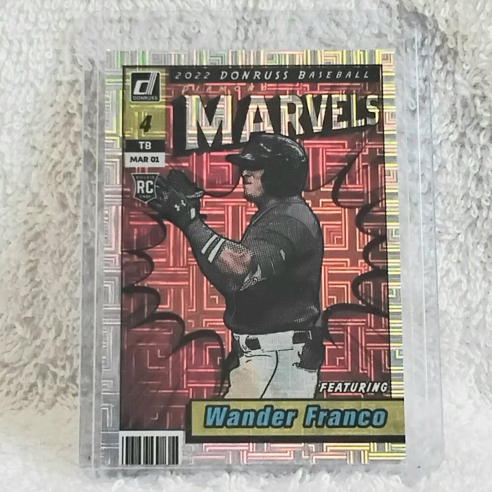 3/$25 Mint 2022 Donruss Wander Franco Marvels MLB Card M-8!!